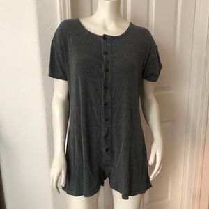 Vintage 90s Victoria’s Secret Gray Romper Onesie